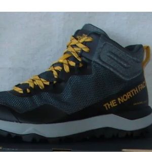 North Face Vectiv Futurelight Exploris Hiking Boots-Gray/Yellow-Size 11-1/2-Men